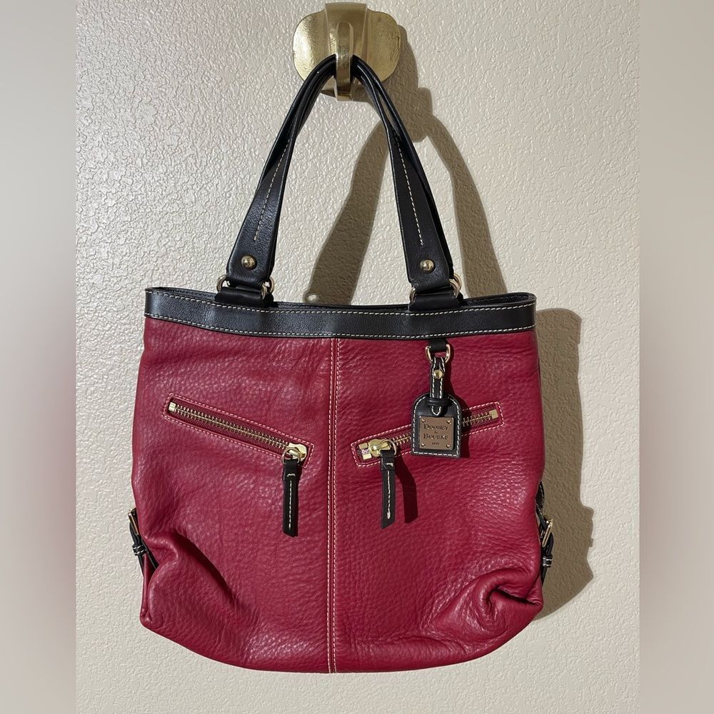 Dooney & Bourke Red and Black Shoulder Bag